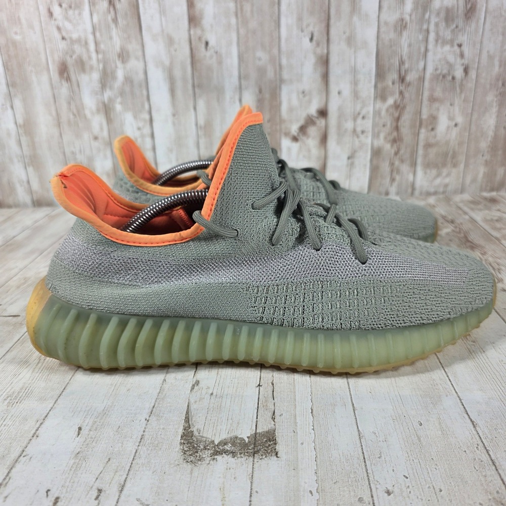 Adidas Yeezy Boost 350 V2 Desert Sage Mens Size 12 Green Orange FX9035